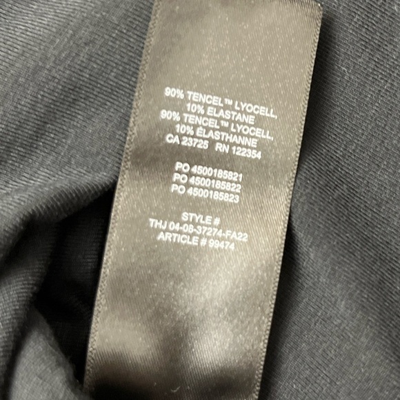 Wilfred Lydia Dress Black Size Medium Aritizia Ruched Bodycon Stretch Party NWT - Picture 13 of 16